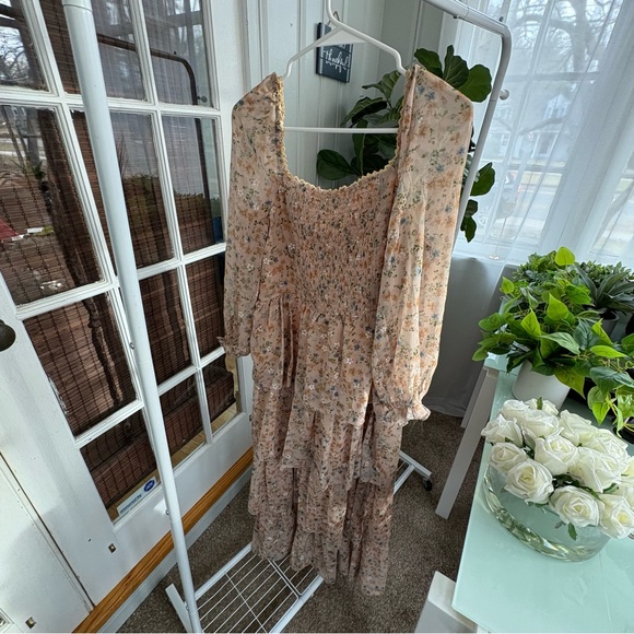 Floral Tiered Maxi Dress, M, NWT - Picture 14 of 15